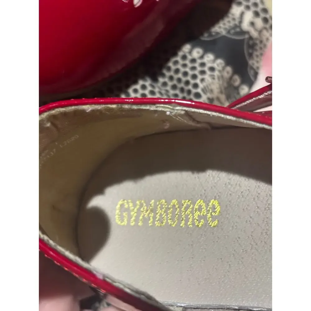 Gymboree 1 red patent like Mary Jane’s red satin bow still life left super cute
